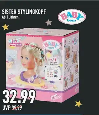 Marktkauf Sister Stylingkopf Baby Born Angebot