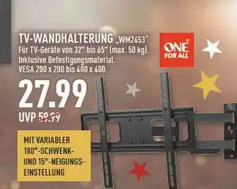 Marktkauf Tv-wandhalterung „wm2453“ Angebot