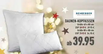 Marktkauf Schiesser Daunen-kopfkissen Angebot