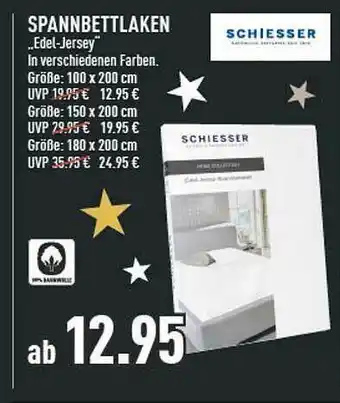 Marktkauf Spannbettlaken „edel-jersey“ Schiesser Angebot