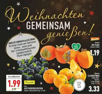 Marktkauf Demeter Bio-kaki Oder Clementinen Oder Driscoll's Kulturheidelbeeren Angebot