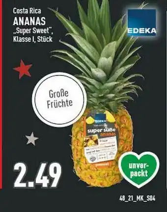 Marktkauf Edeka Ananas „super Sweet“ Angebot