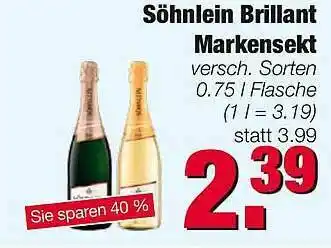 Edeka Scherer Söhnlein Brillant Markensekt Angebot