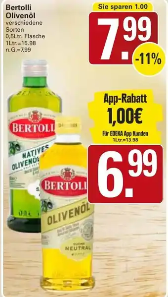 WEZ Bertolli Olivenöl Angebot