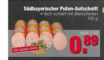 Edeka Scherer Südbayerischer Puten-aufschnitt Angebot