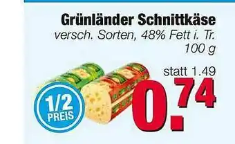 Edeka Scherer Grünländer Schnittkäse Angebot