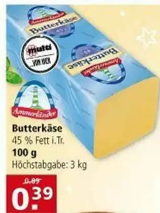 Multi Markt Butterkäse Angebot