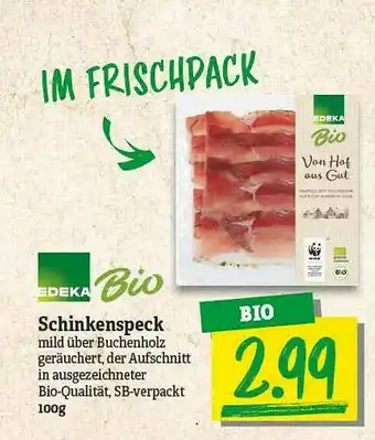 NP Discount Edeka Bio Schinkenspeck Angebot