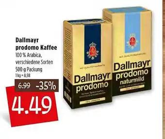 Kupsch Dallmayr Prodomo Kaffee Angebot