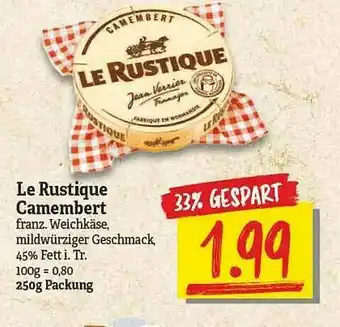 NP Discount Le Rustique Camembert Angebot