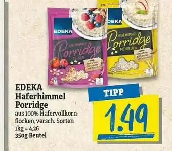 NP Discount Edeka Haferhimmel Porridge Angebot