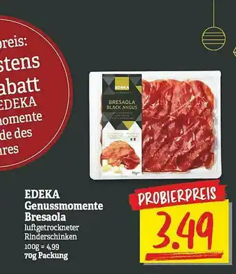 NP Discount Edeka Genussmomente Bresaola Angebot