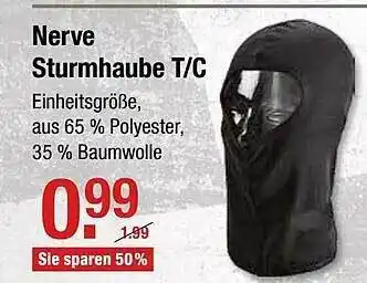 V Baumarkt Nerve Sturmhaube T-C Angebot