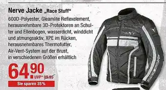 V Baumarkt Nerve Jacke Race Stuff Angebot