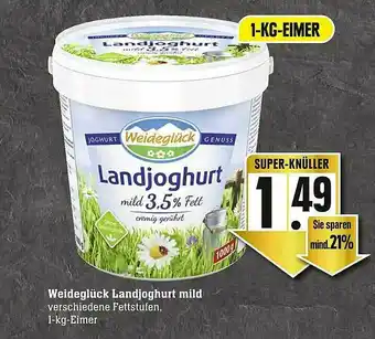 Scheck-in-Center Weideglück Landjoghurt Mild Angebot