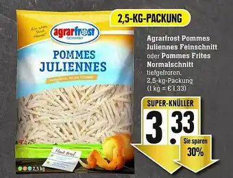 Scheck-in-Center Agrarfrost Pommes Juliennes Feinschnitt Oder Pommes Frites Normalschnitt Angebot