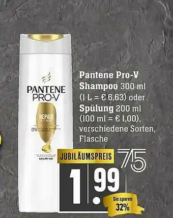 Scheck-in-Center Pantene Pro-v Shampoo Oider Spülung Angebot