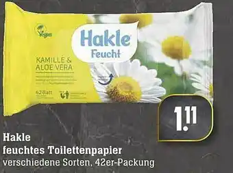 Scheck-in-Center Hakle Feuchtes Toilettenpapier Angebot