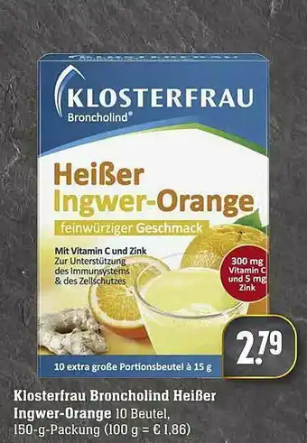 Scheck-in-Center Klosterfrau Broncholind Heißer Ingwer-orange Angebot