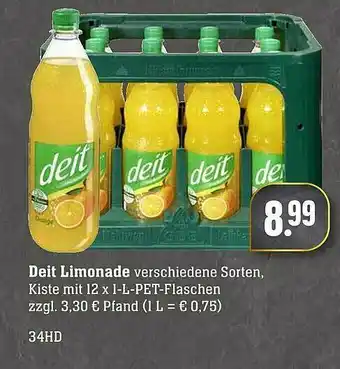 Scheck-in-Center Deit Limonade Angebot