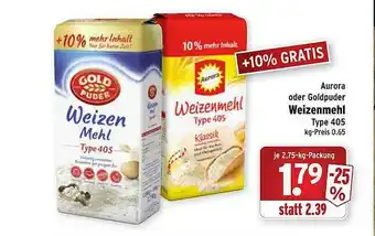 Wasgau Aurora Oder Goldpuder Weizenmehl Angebot