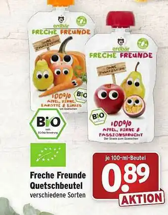 Wasgau Freche Freunde Quetschbeutel Angebot