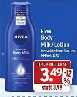 Wasgau Nivea Body Milk Oder Lotion Angebot