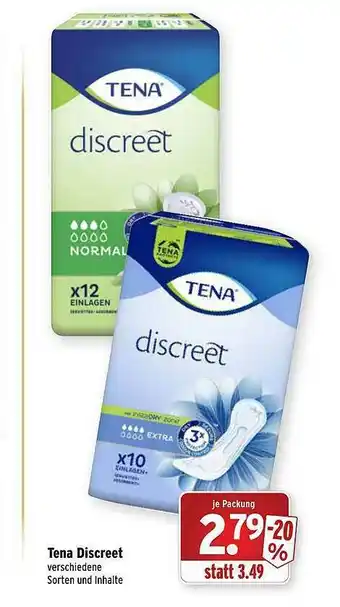 Wasgau Tena Discreet Angebot