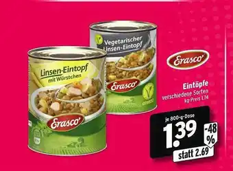 Wasgau Erasco Eintöpfe Angebot