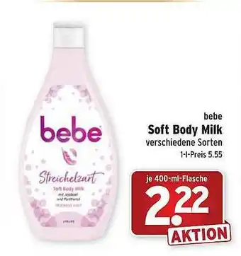 Wasgau Bebe Soft Body Milk Angebot