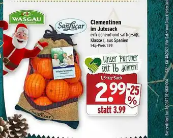 Wasgau Sanlucar Clementinen Im Jutesack Angebot