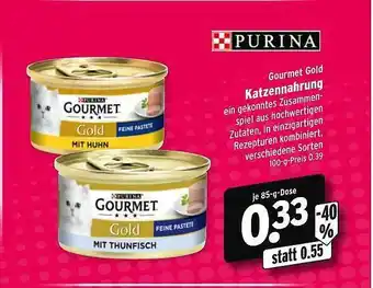 Wasgau Purina Gourmet Gold Katzennahrung Angebot