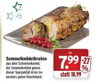 Wasgau Semmelknödelbraten Angebot