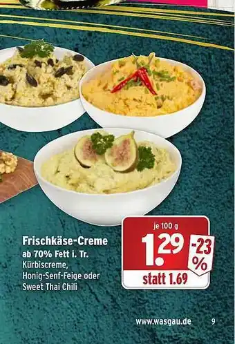 Wasgau Frischkäse-creme Angebot