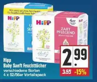 Edeka Hipp Baby Sanft Feuchttücher Angebot