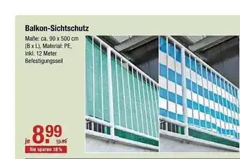 V Baumarkt Balkon Sichtschutz Angebot