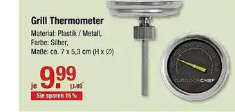 V Baumarkt Grill Themometer Angebot