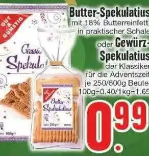 Edeka Butter-spekulatius Oder Gewürz-spekulatius Angebot