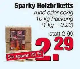 Edeka Scherer Sparky Holzbriketts Angebot