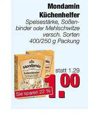 Edeka Scherer Mondamin Küchenhelfer Angebot