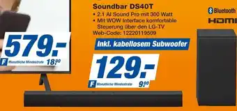 Expert Lg soundbar ds40t Angebot