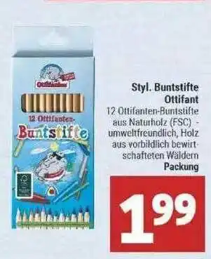 Marktkauf Styl. Buntstifte Ottifant Angebot