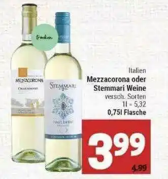 Marktkauf Mezzacorona Oder Stemmari Weine Angebot