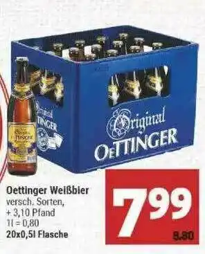 Marktkauf Oettinger Weißbier Angebot