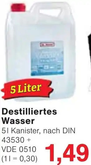 Jawoll Destilliertes Wasser Angebot