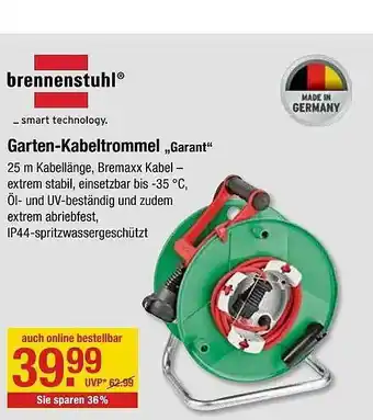 V Baumarkt Garten Kabeltrommel „Garant” Angebot