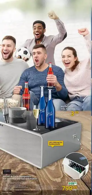 Selgros Caso Sound & Cool Loungetisch Mit Soundbar Ud Getränkekühler Angebot