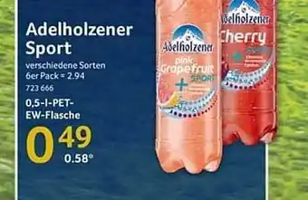 Selgros Adelholzener Sport 0,5L Angebot