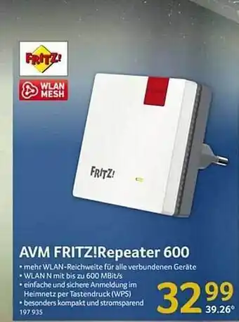 Selgros Avm Fritz!repeater 600 Angebot