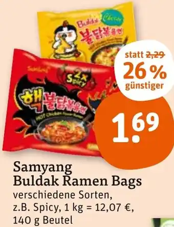 tegut Samyang Buldak Ramen Bags Angebot